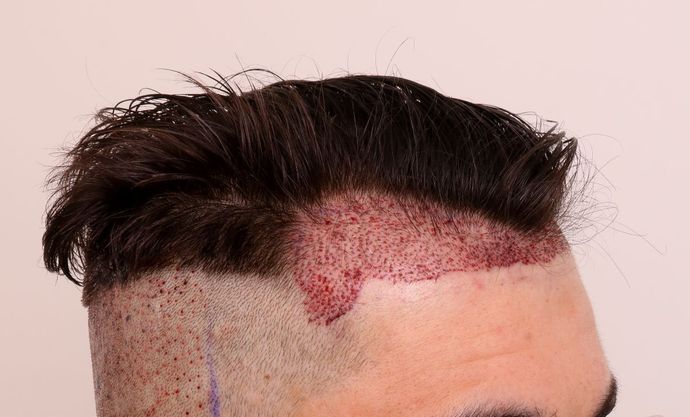 Hair Transplant - Male: Hairline FUE - Case 5 - Post-op FUE hair transplant