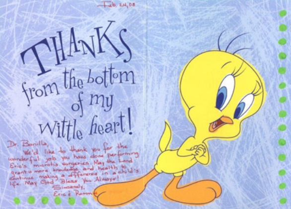 Microtia Letters: Microtia Patient Letters - This 7 year-old boy was so happy to have his new microtia ear!