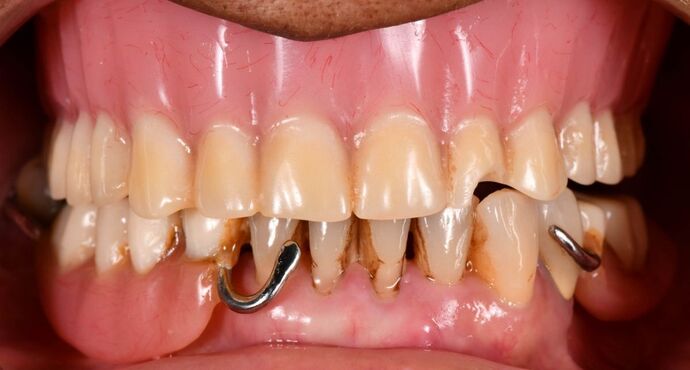 Full Mouth Implants: Full Mouth Implants After Dental Pain, Anxiety, and a Broken Partial - Before